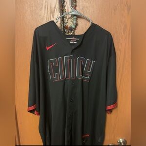Nike Cincy Black Jersey with Red Details